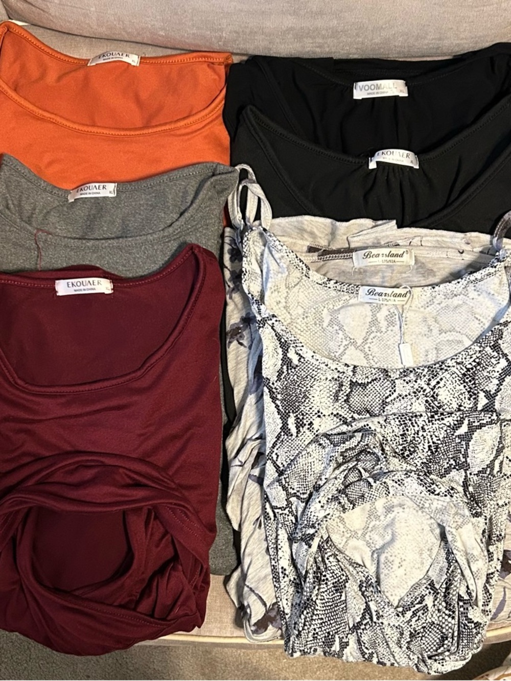 Bundle of 7 Nursing Shirts L/XL